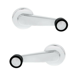 Pair Chrome Window Crank Handle For 1981-1986 Chevy / GMC Pickup Truck