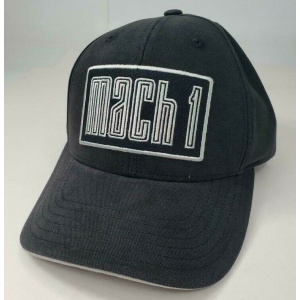 Ford Mustang Mach 1 Hat / Cap – Black w/ White Mach 1 Logo