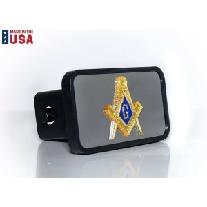 Masonic Mason Freemasonry ABS Tow Hitch Cover – Plug Fits 2″ Receivers