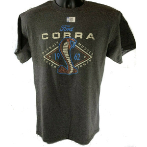 Ford Shelby Cobra Gray T-Shirt – 1962 Snake Emblem