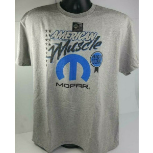 Mopar High Octane American Muscle Gray T-Shirt w/ Blue “M” Logo