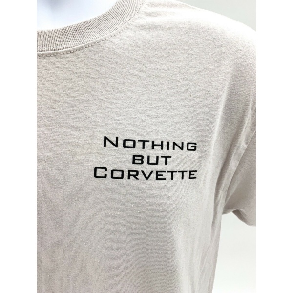 Chevy Corvette Generations Light Gray T-Shirt - "Nothing But Corvette" - Image 3