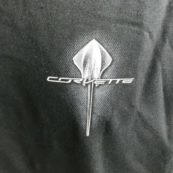 Chevrolet Corvette C7 Stingray Logo on Black T-Shirt - Image 4