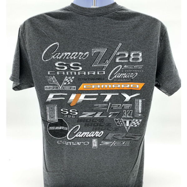 Chevy Camaro Fifty Year Anniversary T-Shirt - Gray - Image 4