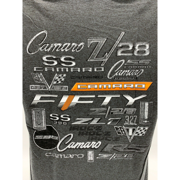 Chevy Camaro Fifty Year Anniversary T-Shirt - Gray - Image 5