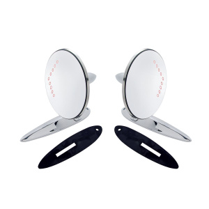 Exterior Mirror Bundle w/LED Turn Signal for 1955-57 Chevy Passenger Car