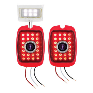 LED Tail Light Set w/LED Blue Dot For 1940-53 Chevy & GMC Truck & 1937-38 Chevy Car