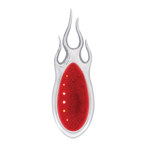 1938-39 Ford Car Style LED Sequential Tail Light With Chrome Flush Mount Flame Bezel