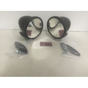 Pair of Bullet Mirrors - Black Side Rearview GT Mirrors
