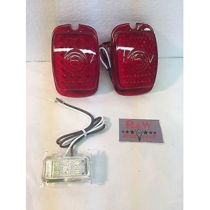 Pair of 1937-1938 Chevy Car and 1940-1953 Chevy Truck LED Tail Light Inserts