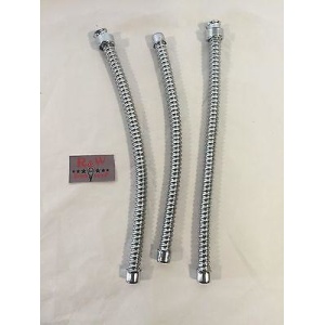 1929-1932 Ford Model A Headlight Stainless Steel Wire Conduit - (Set of 3)