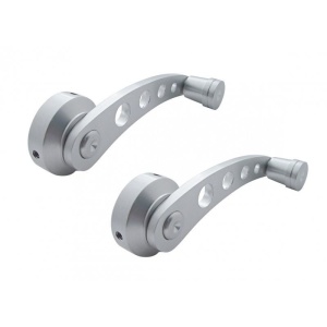 Billet Window Crank Kit - Drilled Brushed Aluminum