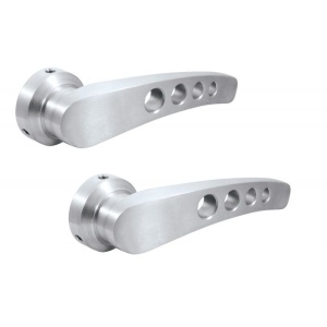 Billet Door Handle Kit - Drilled Brushed Aluminum