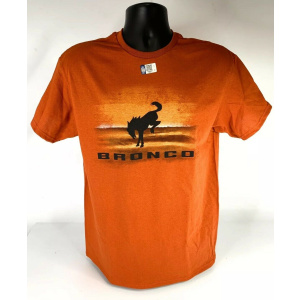 New 2021 Ford Bronco T-Shirt - Burnt Orange Desert w/ Black Emblem & Script