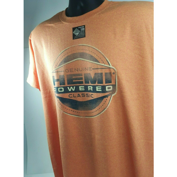 Orange T-Shirt - HEMI Powered w/ Genuine Classic Emblem / Logo (Licensed)