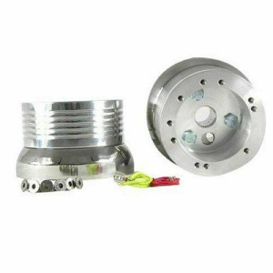 Polished 5/6 Hole Steering Wheel Hub Adapter for Volkswagen Models (E07)