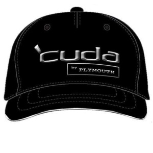 Plymouth Cuda Hat - Black w/ Chrome Liquid Metal Emblem