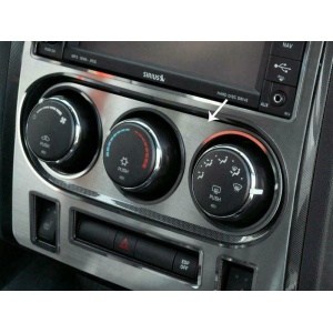 Brushed Stainless Steel A/C Control Trim for 2008-2014 Dodge Challenger RT/SRT