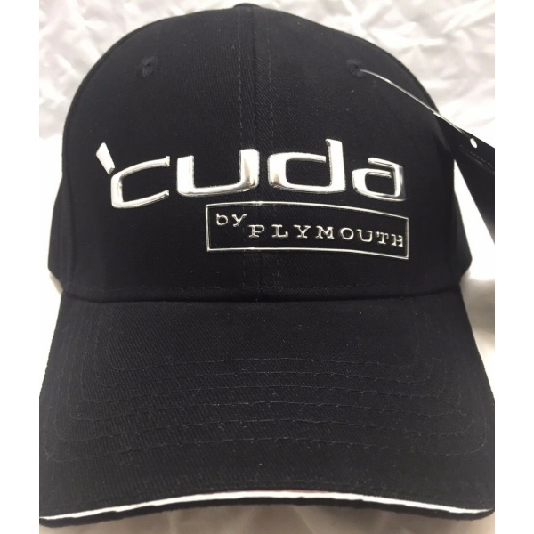 Plymouth Cuda Hat - Black w/ Chrome Liquid Metal Emblem