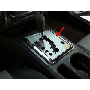 Brushed Stainless Steel Shifter Plate for 08-14 Dodge Challenger 5.7 & SRT8 Auto