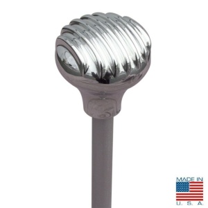Finned Shift Knob - Show Quality Polished Aluminum (16mm x 1.5mm Thread)