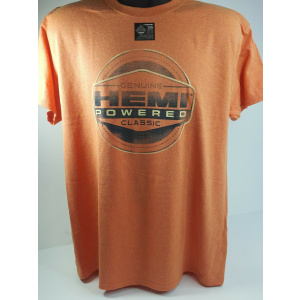 Orange T-Shirt - HEMI Powered w/ Genuine Classic Emblem / Logo (Licensed)