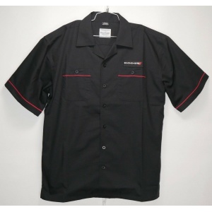 Mechanic Style Button Up Shirt w/ Dodge Emblem / Logo (Licensed)