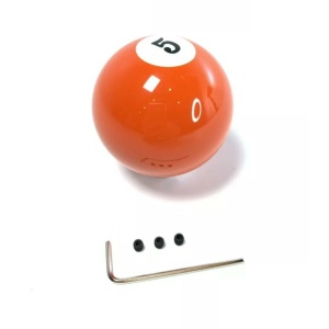 Pool Ball Gear Shift Knob (Orange Solids, Number 5)
