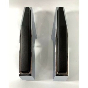 Pair of Chrome Front Bumper Guards For 1981-1987 Chevy & GMC Pickup Truck