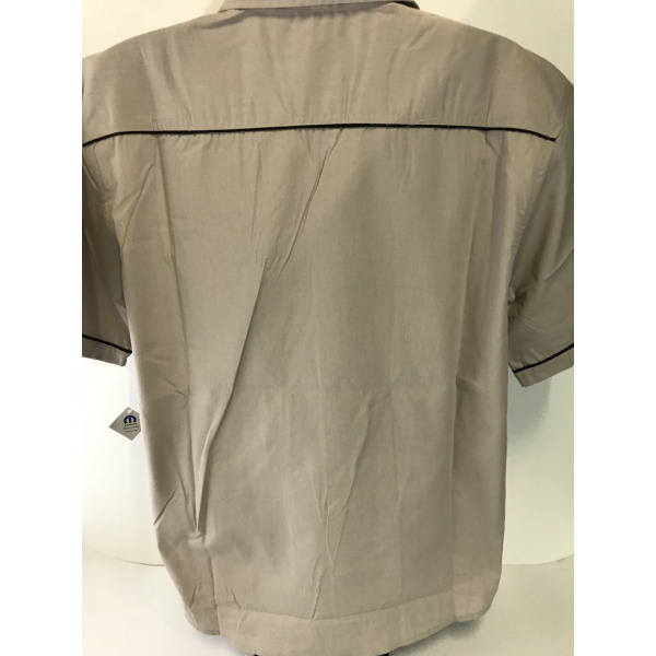 Mechanic Style Button Up Shirt W/ Mopar Red, White & Blue Logo / Emblem