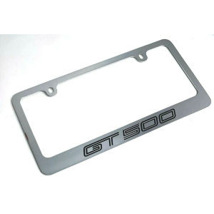 Mustang Shelby GT500 Chrome License Plate Frame - Premium Engraved