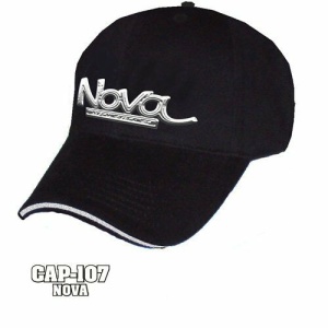 Chevy Nova Hat - Black w/ Chrome Liquid Metal Emblem