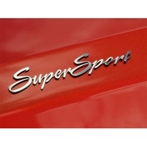 Pair of 2010-2015 Chevrolet Super Sport Emblems - Polished Stainless Steel