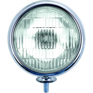 Vintage Round Chrome Clear Fog Light - 12V
