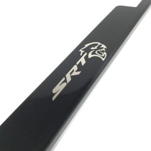 Dodge SRT Hellcat License Plate Frame - Black with Logo