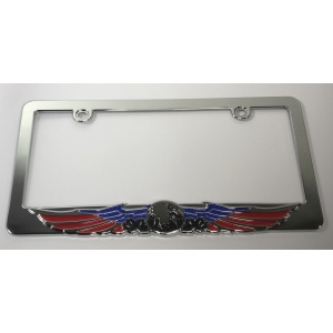 Eagle License Plate Frame - American Flag