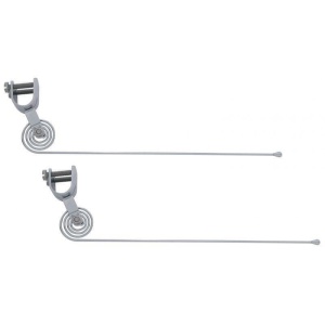 Pair of Universal Vintage Curb Feelers - Chrome
