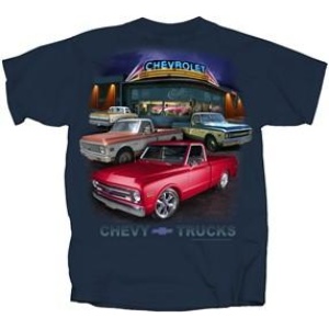 Chevy C10 T-Shirt with 1967-1972 Trucks Dealer Scene