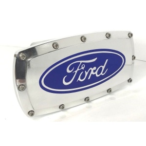 Ford Hitch Cover - Polished Aluminum