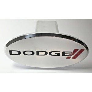 Dodge Hitch Cover - Polished Aluminum