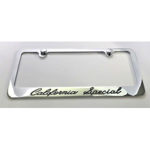 Ford Mustang California Special License Plate Frame - Chrome