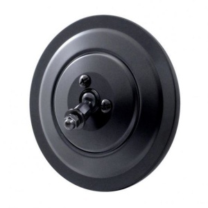 5" Side View Mirror Replacement Head - Ribbed Black