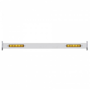 Polished SS Spreader Bar w/LED Turn Signals, Front For 1932 Ford Car & Truck