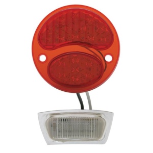 Ford Model A Tail Light - 12V LED Conversion Insert Driver Side - 1928-1931