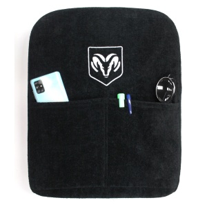 Black Armrest Console Cover Pad Seat Armour for 2002-2016 Dodge Ram Pickup Truck