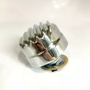Finned Aluminum Round Twist On Valve Cover Breather