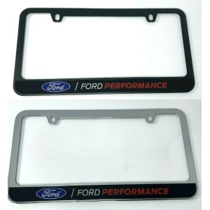 Ford Performance Premium License Plate Frame (Black or Chrome)