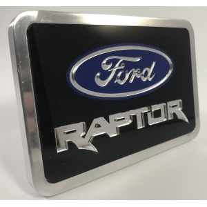 Ford Raptor Hitch Cover - Black Aluminum