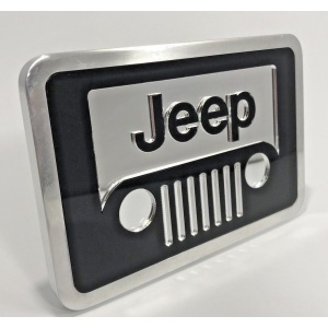 Jeep Hitch Cover - Grill Emblem Black