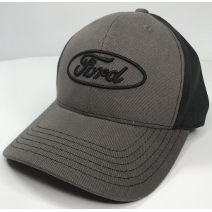 Ford Emblem Hat - Grey with Black Stitching